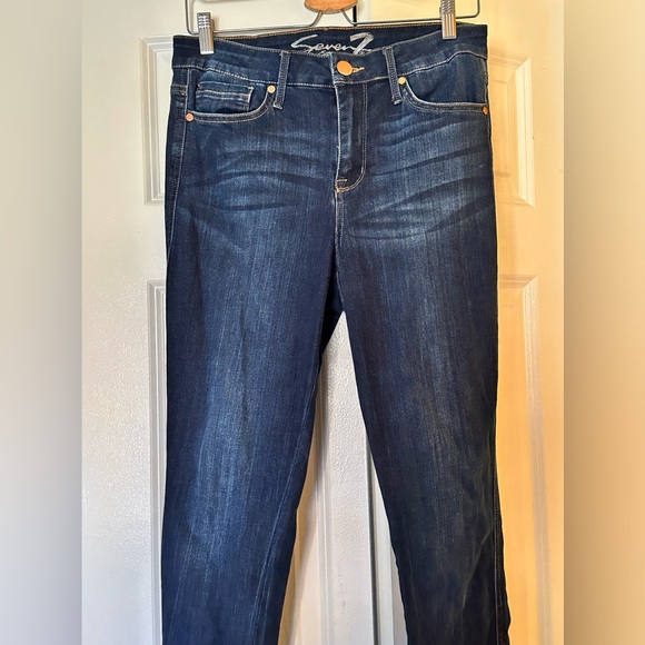 Seven7 for All Mankind Jeans Straight Leg with Ankle Zipper - Picture 5 of 9